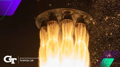 image of rocket firing
